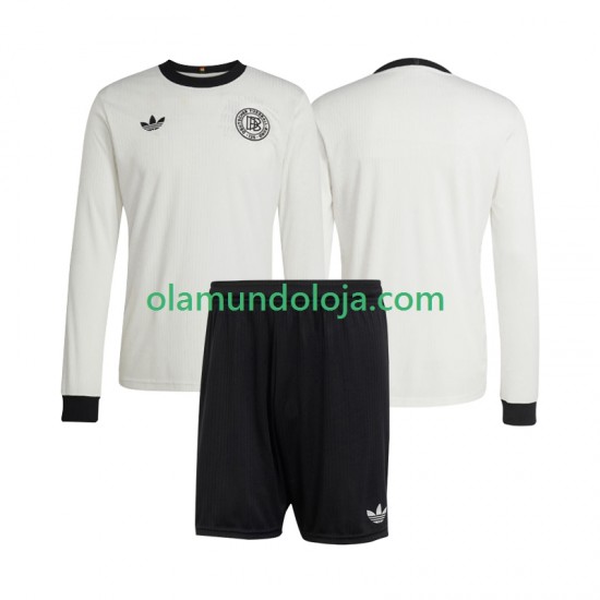 Camisola Alemanha ANVERSARY Criança Equipamento Primeiro 2025 Manga Comprida